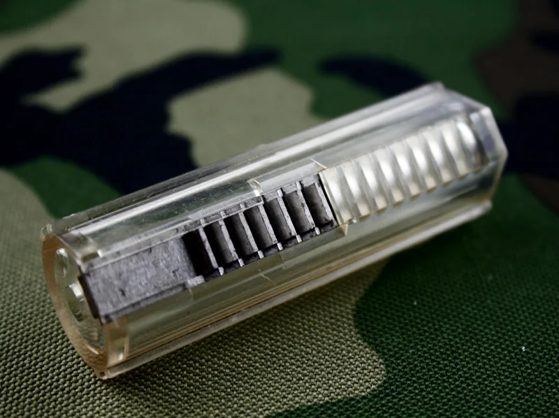 Армированный пластиковый корпус из стали 7 зубьев прозрачный поршень для