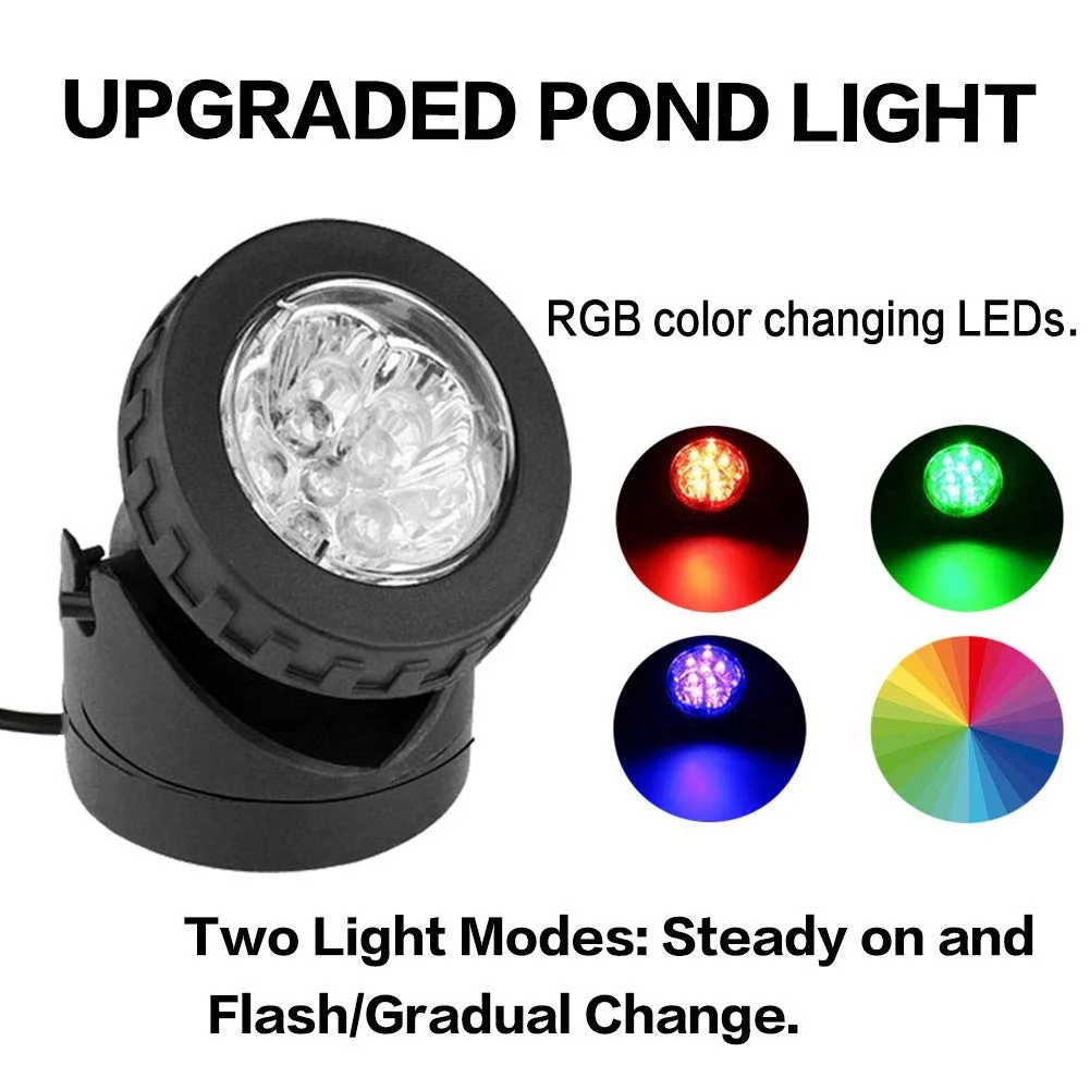Binval Солнечный подводный светильник Фонтан лампа RGB Светодиодный точечный светильник IP68 бассейн светильник s для сада фонтан Пруд украшения бассейна