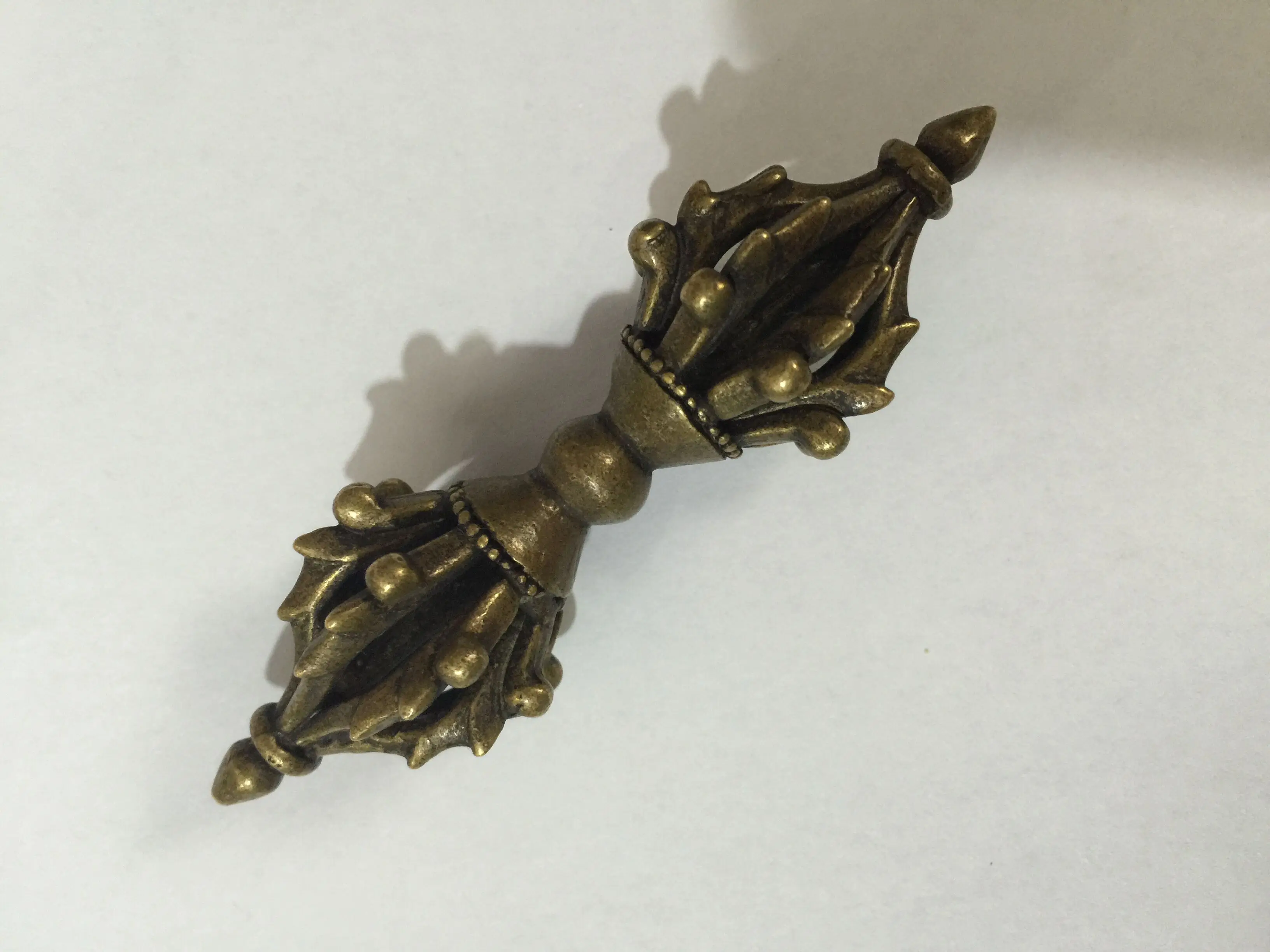 Бесплатная доставка Тибетский чистый Бронзовый Phurpa Dorje Vajra pestle Pestle Talismans FaQi|Статуи