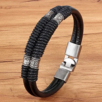 PU Leather Bracelet - Double Layer - Classic Design 1