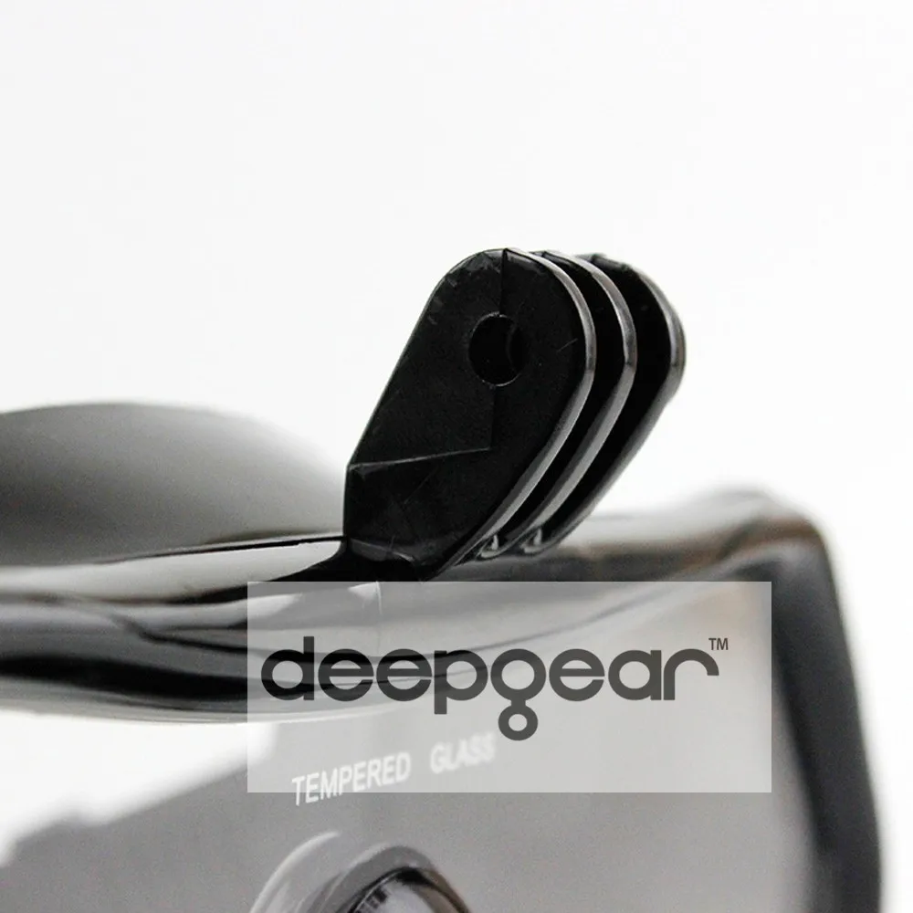 Deepgear крепление для камеры Маска для подводного плавания из закаленного стекла профессиональная маска для подводного спорта Подводное снаряжение и оборудование