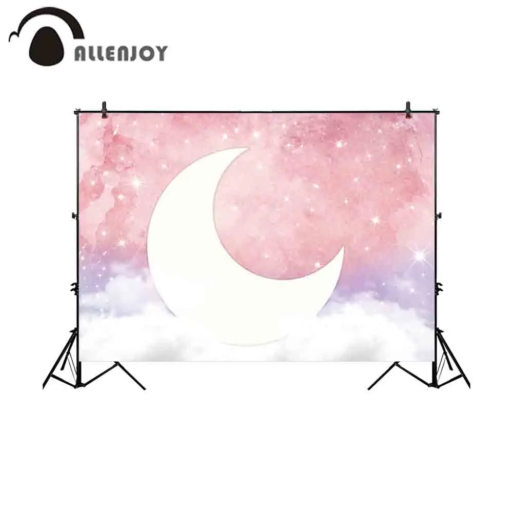 Allenjoy фон для фотостудии розовый фиолетовый романтическое небо звездный свет
