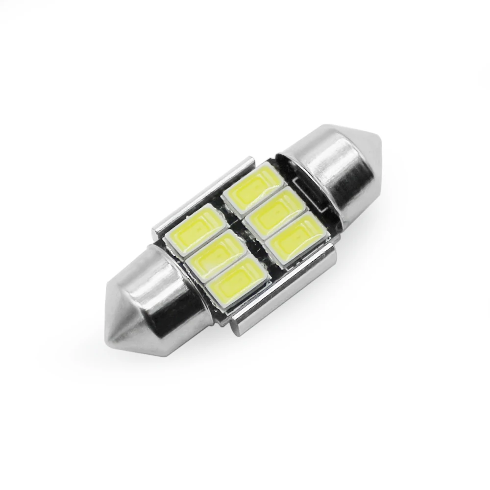 Современный автомобиль 4x C5W C10W C3W 31 мм 6smd светодиодный гирлянда; осветительная лампа 5630 автомобильный светильник номерного знака