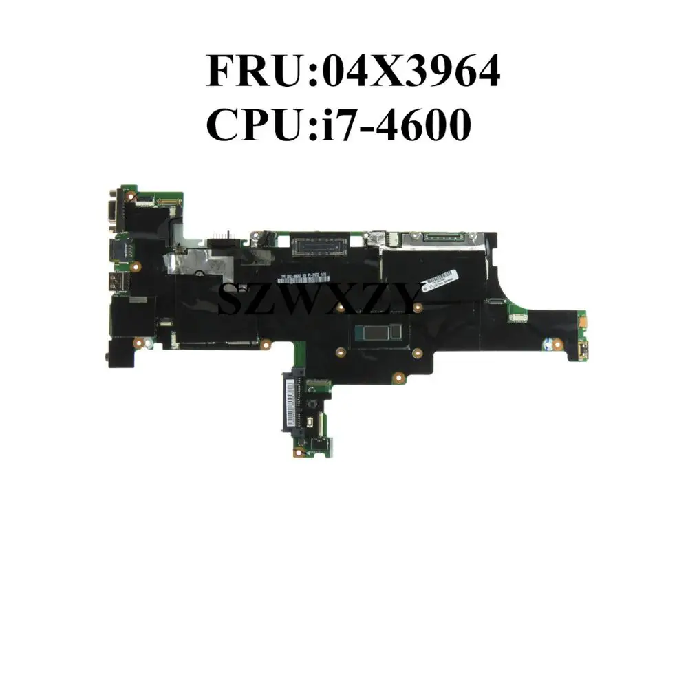 Отремонтированная материнская плата для ноутбука Lenovo ThinkPad T440s с процессором I7-4600, 4 ГБ оперативной памяти, 04X3964 NM-A052, работает на 100%.