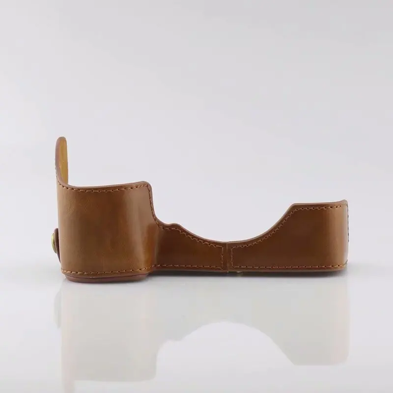 A7III A9 Brown Кожаный чехол с открывающейся нижней частью, защитный чехол на половину корпуса для цифровой камеры sony Alpha A7M2 A7RII A7III A9 A7R III - Цвет: A7III A9 Brown