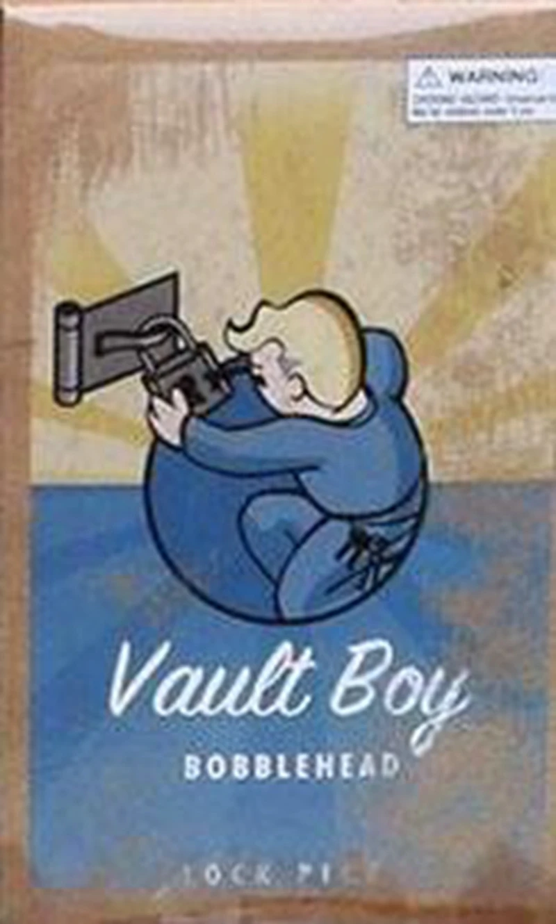 Gaming Heads Fallout 4 Bobblehead Cute vaddle Boy Series 1 фигурка Коллекционная модель игрушки - Цвет: Lock with box
