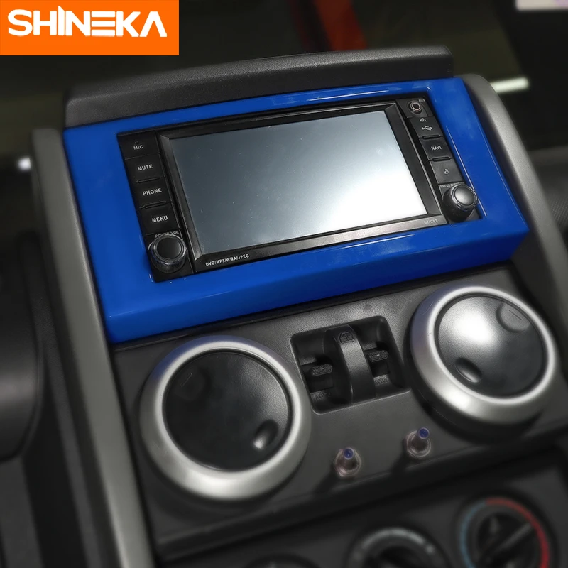 SHINEKA внутренние молдинги для Jeep Wrangler JK 2007-2010 приборной панели автомобиля