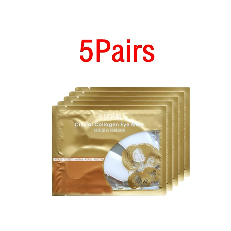 5pairs style6 10 шт = 5 упаковка коллагеновая маска для лица патчи для глаз увлажняющий крем против старения морщин темные круги Отечность маски - Цвет: 5pairs style6