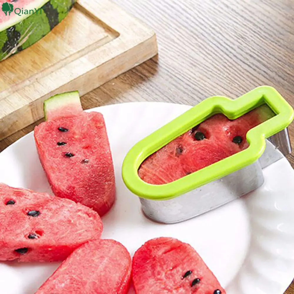 Новый Dropshipping Творческий Арбуз Smart Slicer Нержавеющая сталь Popsicle Мороженое модель