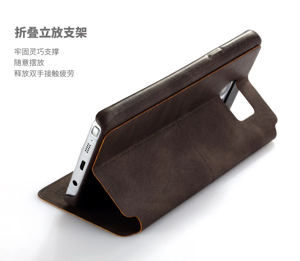 Note 5 флип кейс X Level Экстремальный чехол для телефона из искусственной кожи samsung