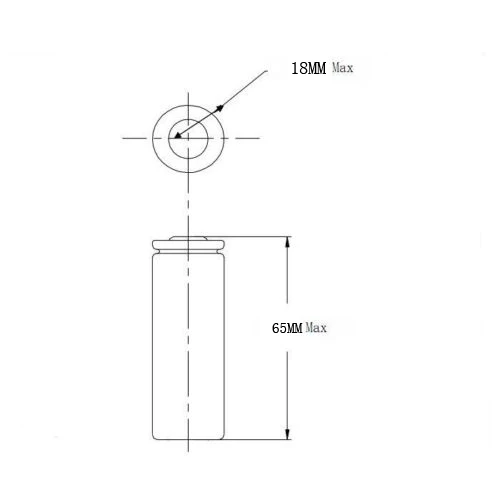 2x18650 батарея 2.5A для светодиодного фонаря фонарик вспышка налобный фонарь верхняя