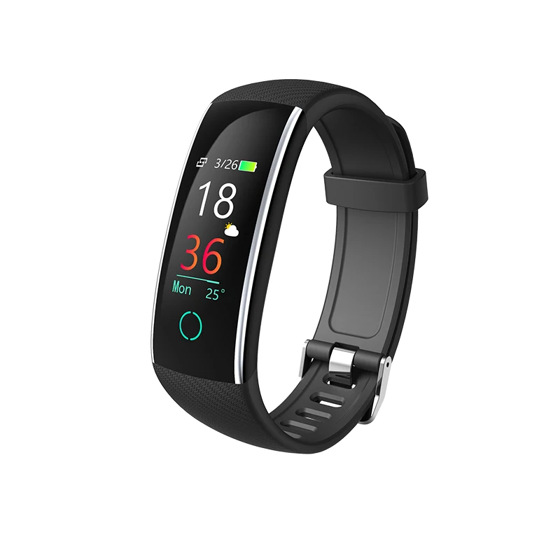 black Uhoofit SC20 Bluetooth IP68 Водонепроницаемые Смарт-часы для женщин, для девушек, монитор сердечного ритма, фитнес-трекер, умные часы для Android IOS - Цвет: black