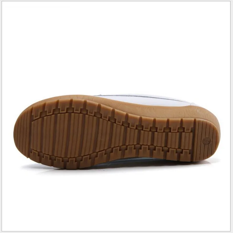 RUSHIMAN 2021 Spring Women Flats Shoes Genuine Leather Shoes Woman Printed Loafers Breathable Ballet Flat Ballerina Flats