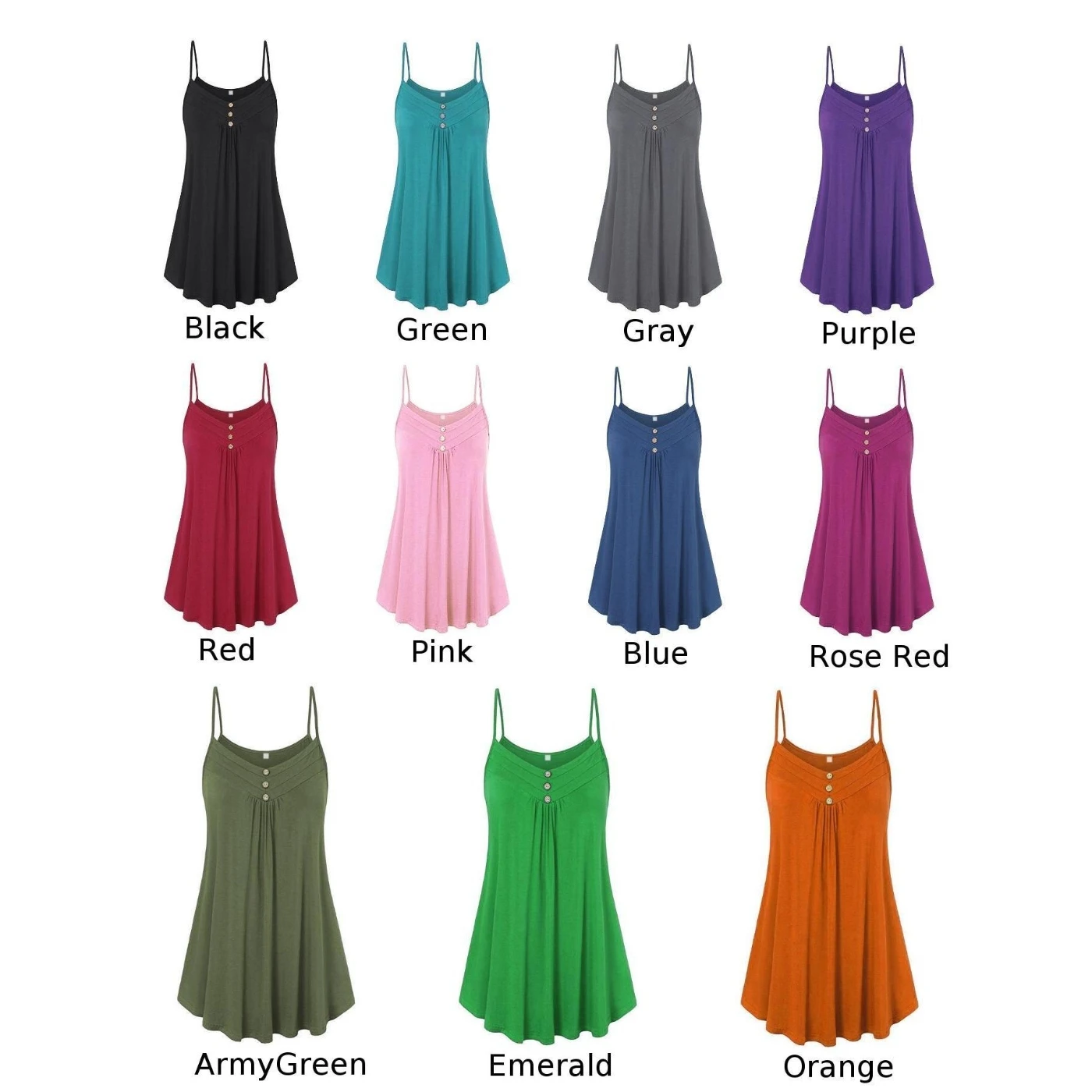 Женские топы для женщин блуза Летняя Повседневная на тонких бретельках Camisole