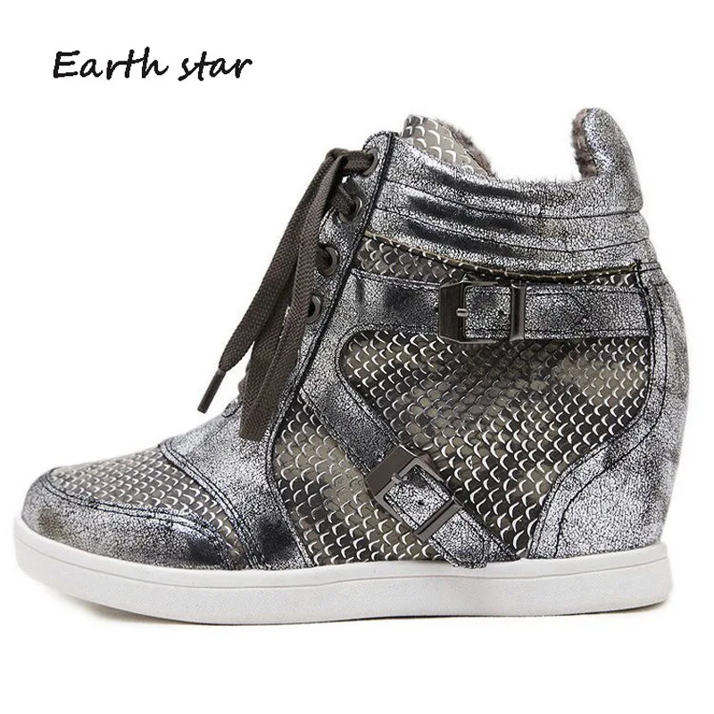Zapatos de mujer Женская обувь со змеиным узором Модные брендовые кроссовки Женские