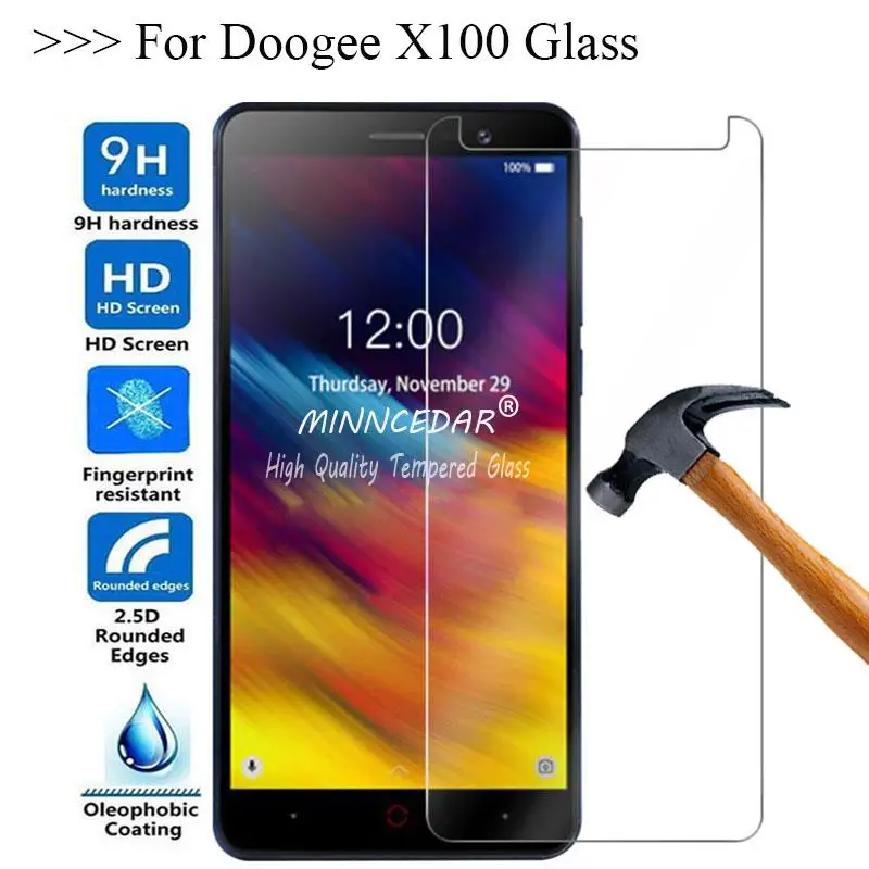 Защитное стекло для экрана DOOGEE X100, закаленное стекло 9H для защиты от царапин, Передняя пленка для телефона Doogee X 100, 2019