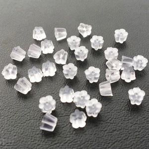 300 шт.лот, пластиковые затычки для ушей, сливовые затычки для ушей, поддержка гипоаллергенных сережек, аксессуары, DIY Ювелирный материал