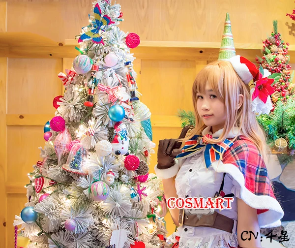 Аниме Love Live Sunshine!Aqours Kunikida Hanamaru Косплей Костюм Рождественский альбом Униформа