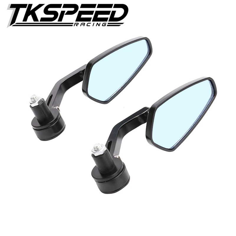 TKSPEED- 7/8&quot Handlebar Side end Mirrors Rearview Cruisers Choppers Motorcycle Street Bikes Aluminum Stem | Автомобили и