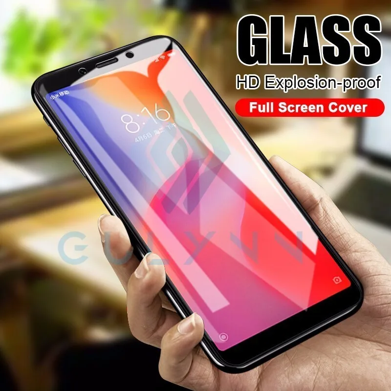 Защитное стекло 9H на весь экран для Xiaomi Redmi 7 7A 5 Plus 5A Note 6 Pro 6A закаленное Pocophone f1