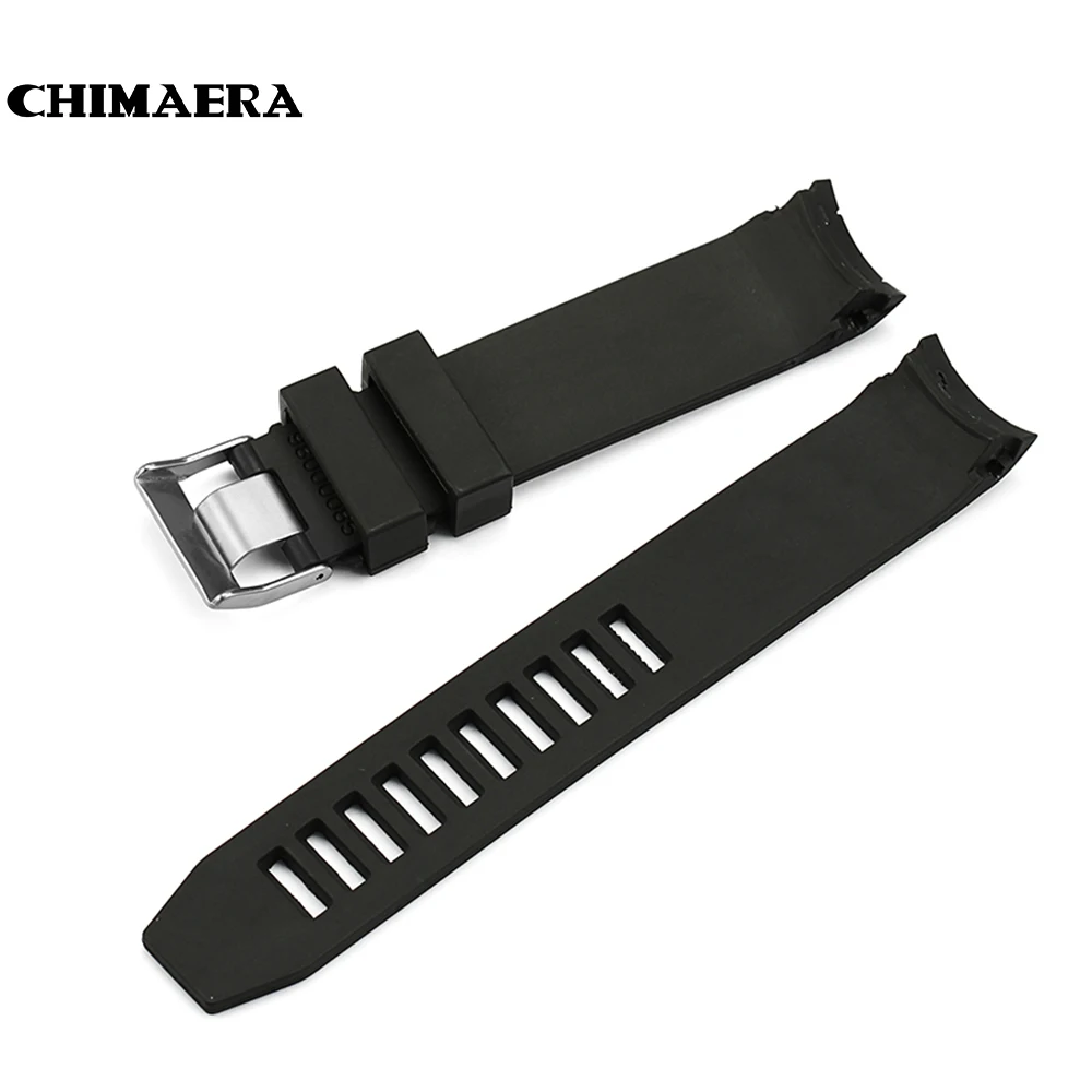 CHIMAERA 22 мм оранжевый черный резиновый ремешок водонепроницаемый Дайвинг