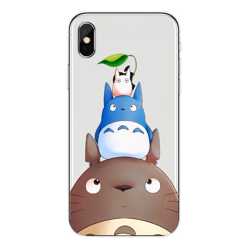 TPU Атлантическая пеламида Тоторо Аниме Ghibli Миядзаки в Viagem de Тихиро Kaonashi Мягкий ТПУ Caso de телефоны Claro для iPhone 7 8 Plus 6 5 Max/4 - Цвет: TPU