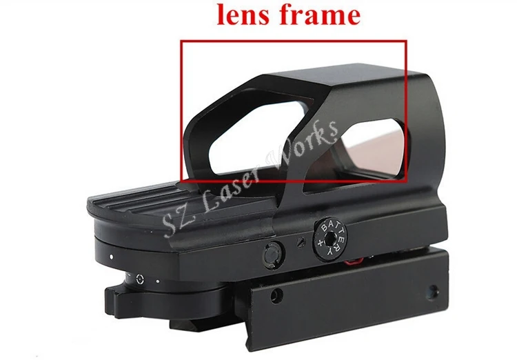 Оптический прицел Red Dot 1x23x34 компактный с красной и зеленой точками 4 сетки для