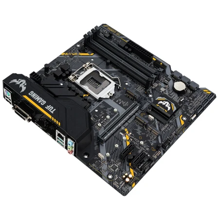 Asus TUF B360M-PLUS Gaming S материнская плата LGA1151 4x DDR4 Max 64 Гб ОЗУ Intel B360 чипсет Micro ATX HDMI SATA3 M2 DVI