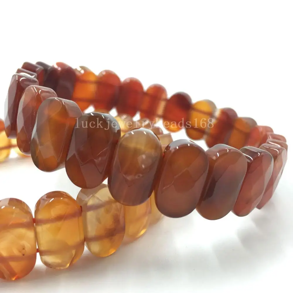 Carnelian FG8387 Обсидиан Сердолик золотой камень тигры глаз Jaspe Flourite авантюрин Кристалл Вишня кварц Jaspe полумесяц стрейч браслет WFH483 - Окраска металла: Carnelian FG8387