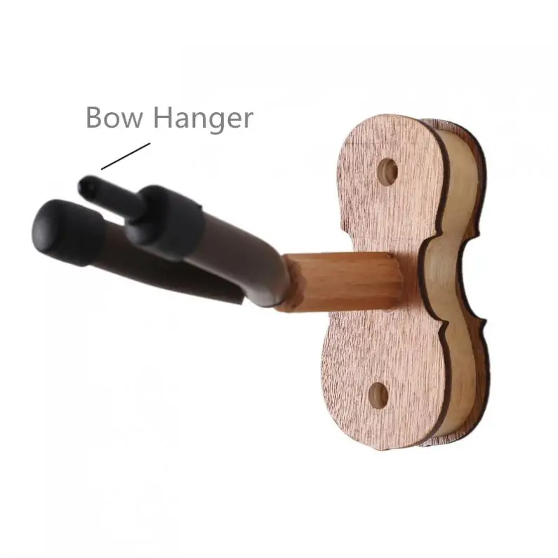 Detachable Rosewood Wall Mount Violin Hanger Hook for Home and Store Show Storage Violin