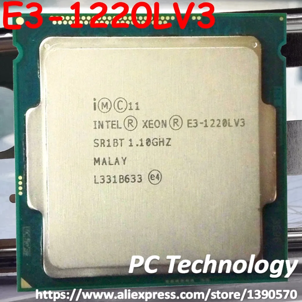 Оригинальный процессор Intel Xeon для настольных компьютеров E3 1220LV3 4M 1 10 ГГц