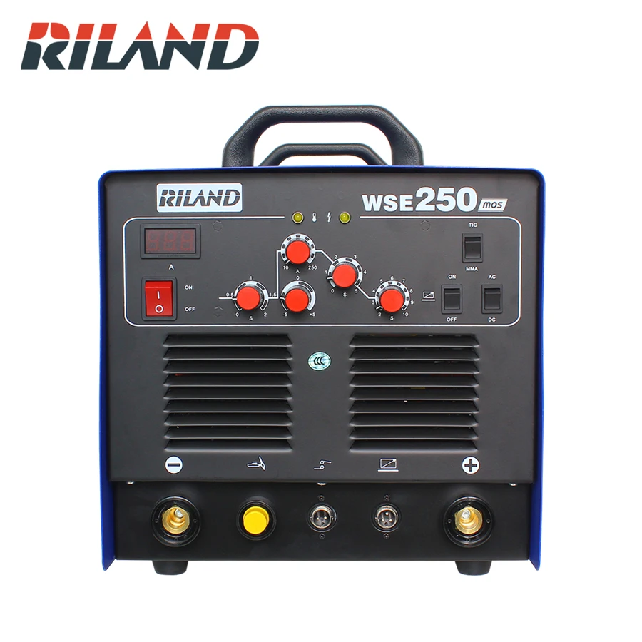RILAND WSE250 TIG AC/DC алюминиевый сварочный аппарат Tig/Stick сварочное оборудование с