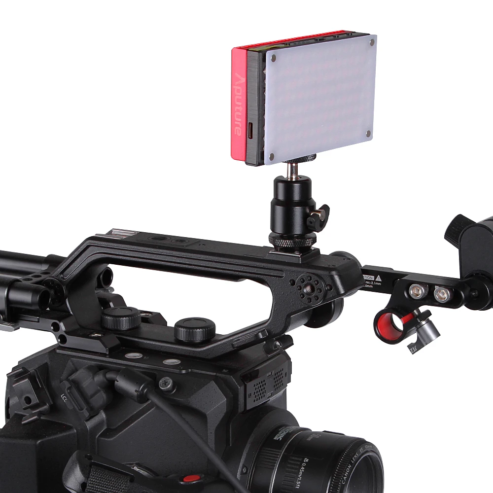 Aputure Amaran AL MX 128 светодиодный видео 2800 6500 К TLCI/CRI 95 с холодной обуви для DSLR камера