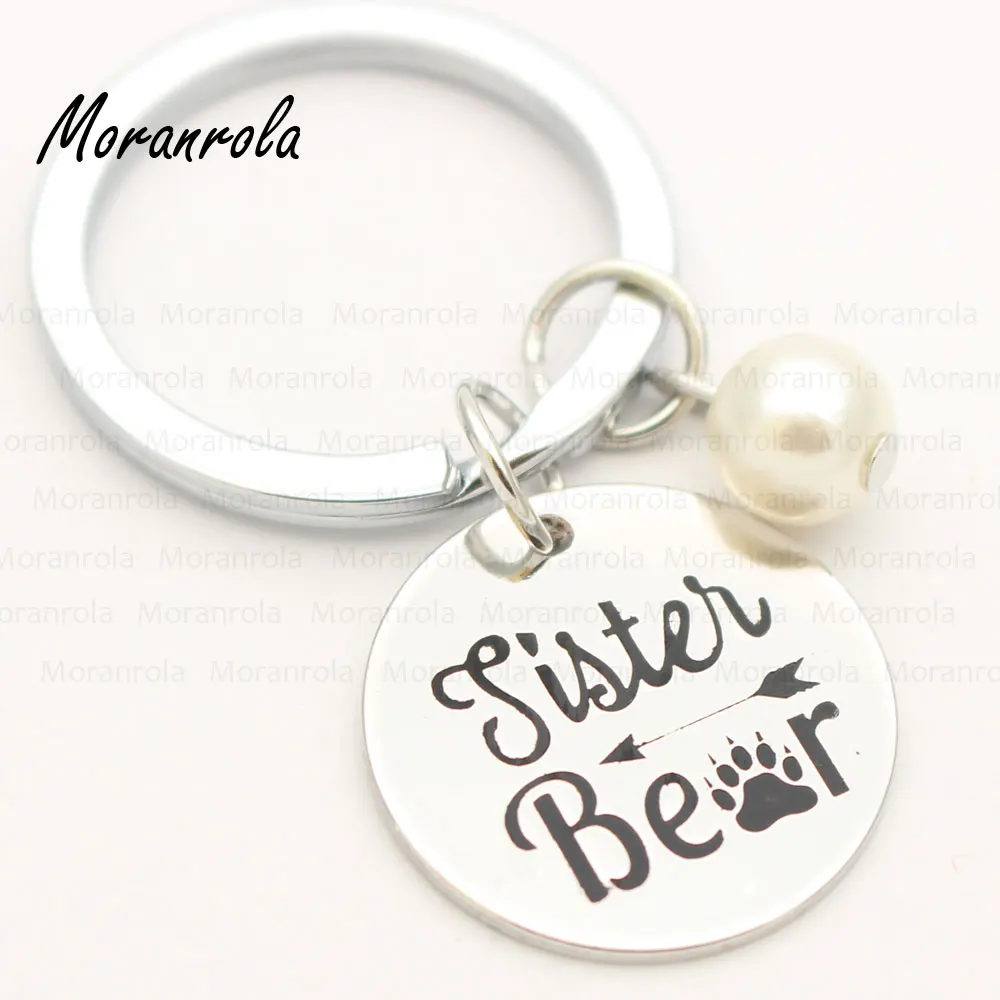 New arried &quotmama bear&quot sister bear&quotnecklace Keychain charm Daughter Gift Mama Bear Papa Family keychain | Украшения и
