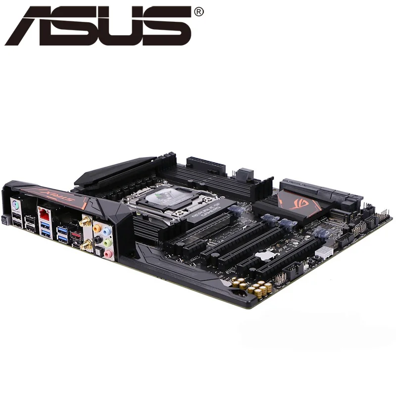 Материнская плата Asus ROG STRIX X99 GAMING для настольных ПК X99 Socket LGA 2011-V3 i7 X DDR4 128G ATX UEFI BIOS оригинальная б/у материнская плата