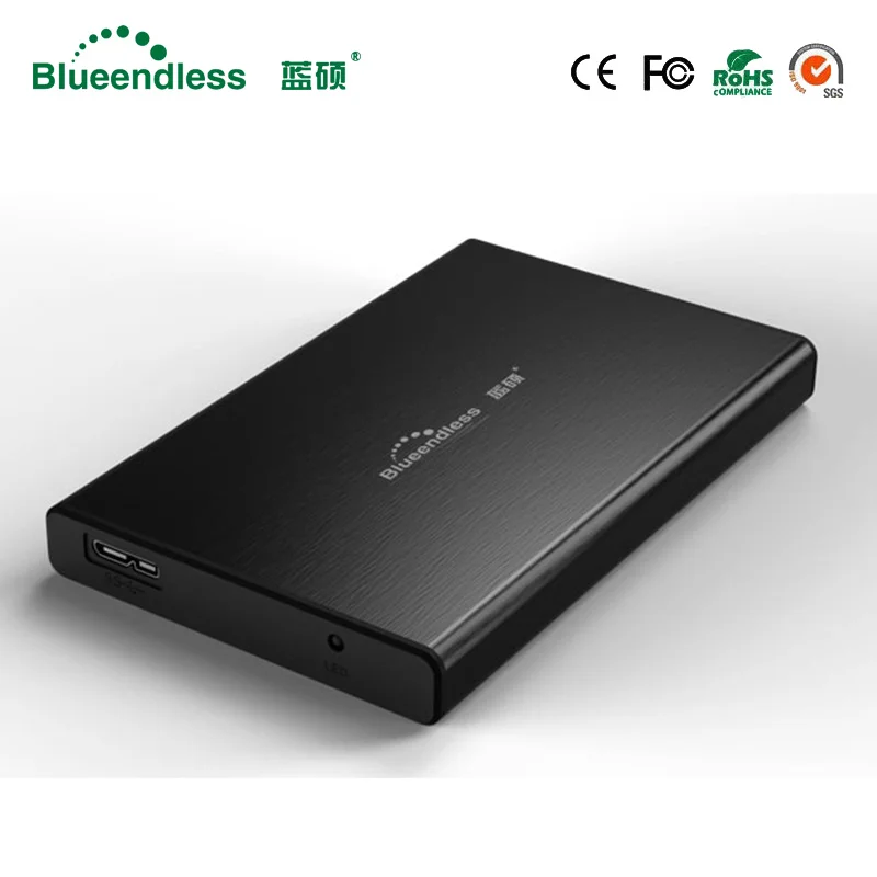 Алюминиевый корпус для жесткого диска 10 шт./лот 2 5 дюйма USB 3 0 Sata толщиной 7 9 мм