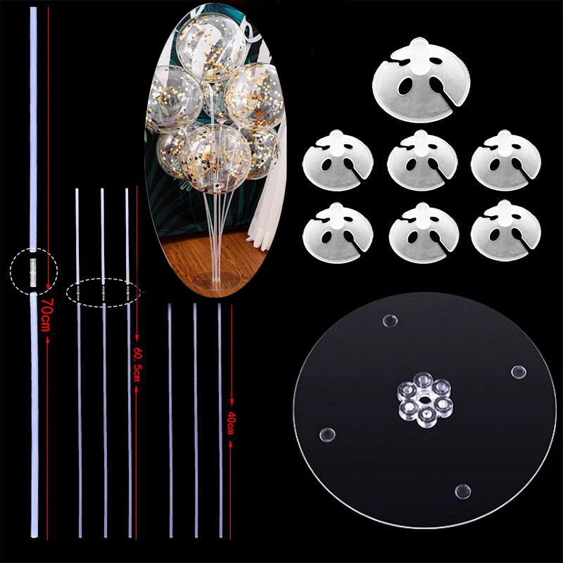1set balloon stand 1 1 комплект прозрачная пластиковая свадебная АРКА и держатель для шарика подставка воздушные шары колонна для взрослых детей день рождения или детский душ Декор - Цвет: 1set balloon stand 1