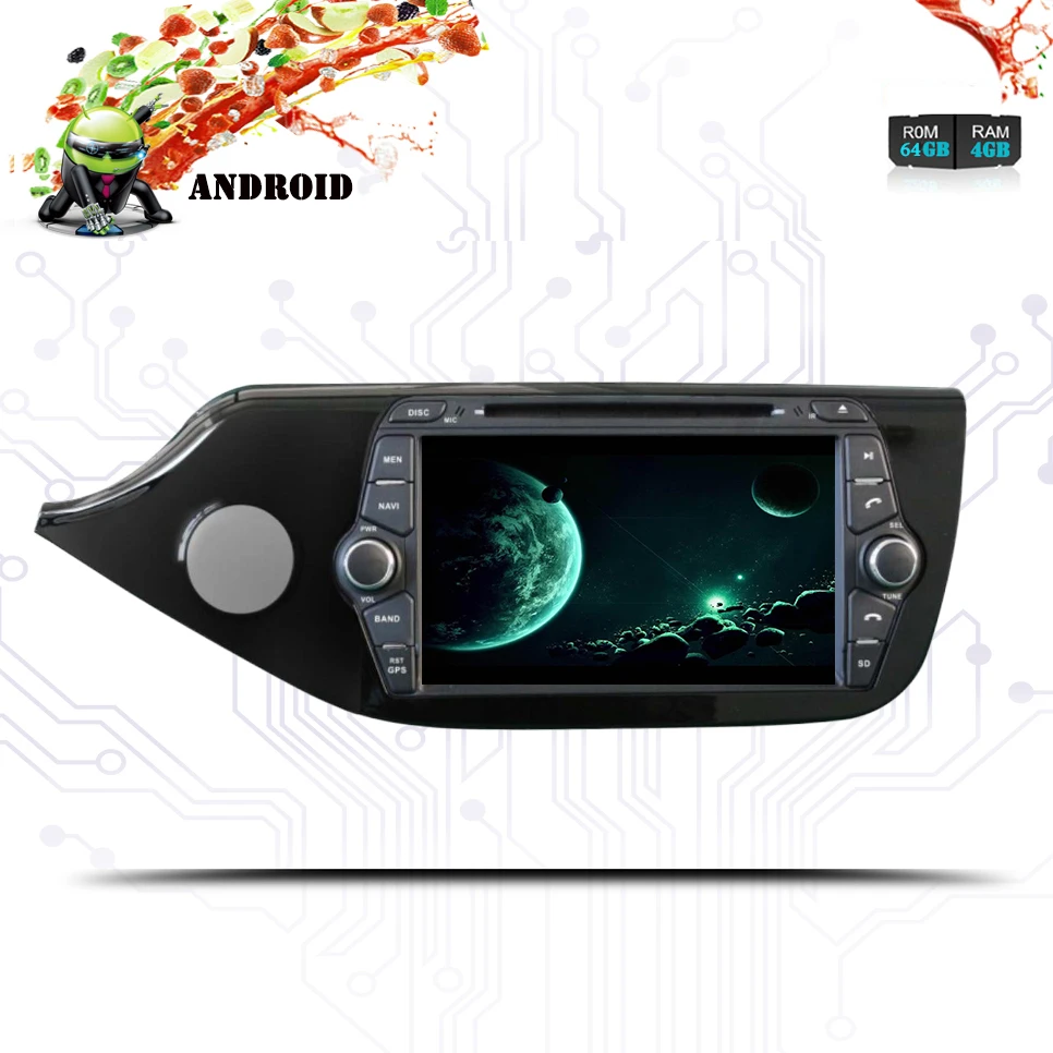 2 din Восьмиядерный Android 9 0 4 Гб Ram автомобильный dvd для kia Ceed 2013 2014 2015 2016 2017 2018