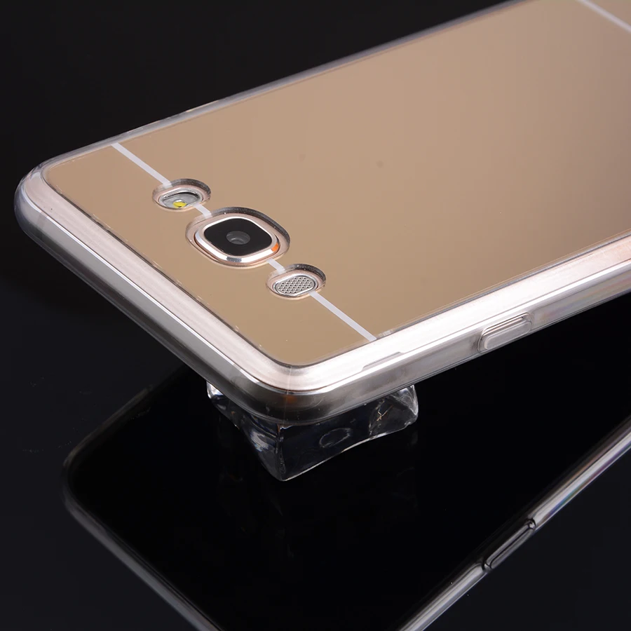 Чехол для телефона samsung Galaxy J7 2016 зеркальный чехол мягкая Задняя накладка чехла из