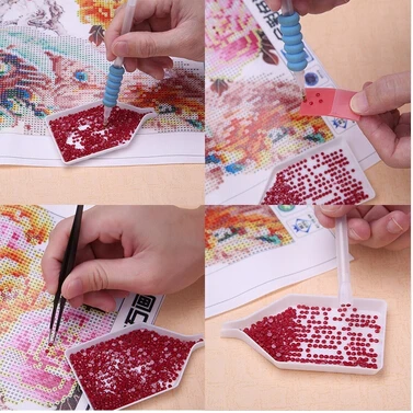 Embroidery Pen Diamond Painting Tools 5D Stitch Mosaic Glue Kit Tweezers/pen/glue/plasticTray Set | Дом и сад