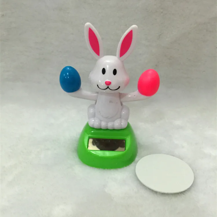 Автоматические качели на солнечной батарее Подсолнухи кролик редиса украшение