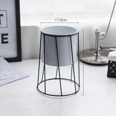 2 JQWORV цветочные горшки скандинавские минималистичные геометрические железные керамические горшок для суккулентов ванильное зеленое растение Настольный цветочный горшок для домашнего декора - Цвет: 2