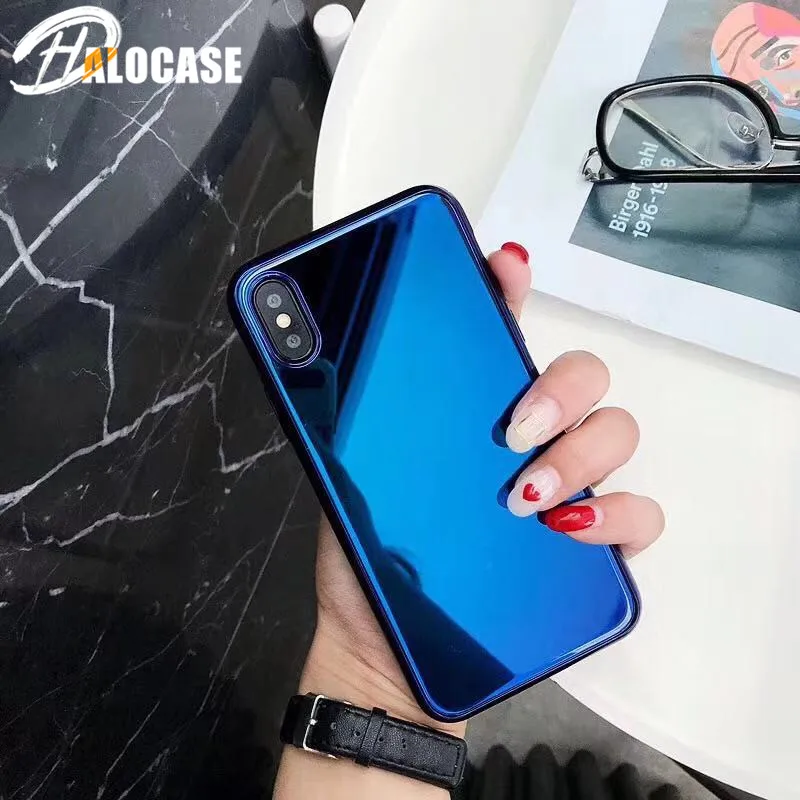 Роскошные зеркальные телефонные чехлы из закаленного стекла для iPhone 11 Pro MAX 10X XS XR 6