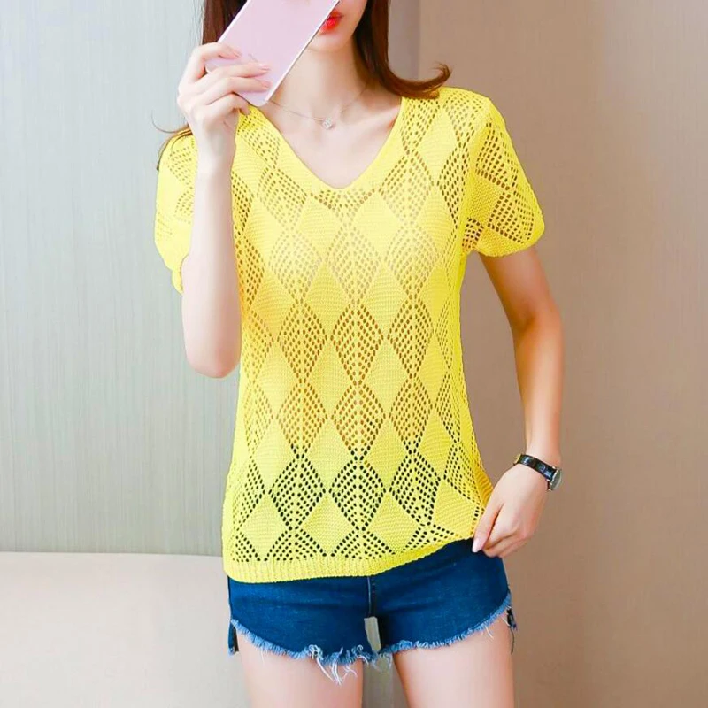 2020 Autumn Winter Women Sweater V Neck Lace Knitted Pullover Female Casual Knitwear Long Sleeve Pull Femme ZY09 | Женская одежда
