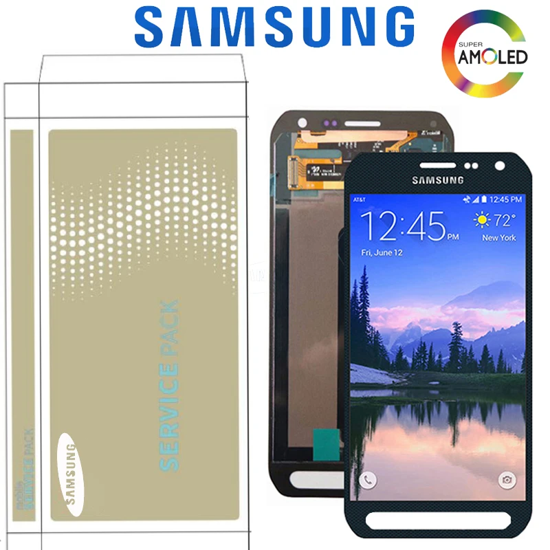 Оригинальный 5 1 дюймовый супер AMOLED дисплей для Samsung Galaxy S6 Active G890 G890A LCD с сенсорным