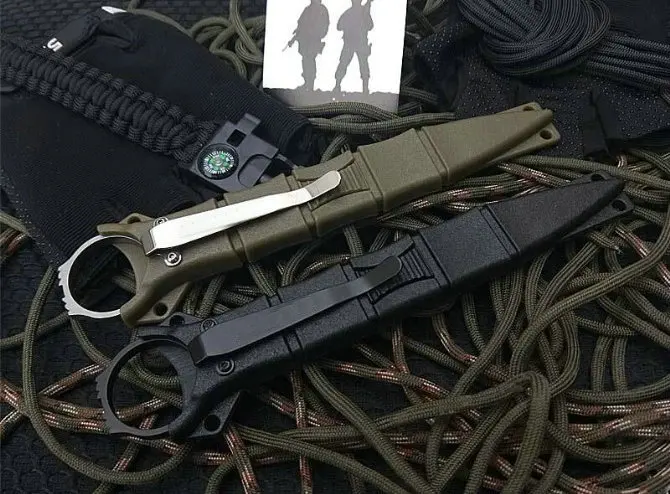 Helly Tec 176 Открытый нож D2 нержавеющая сталь шейный нож карманные походные охотничьи ножи с оболочкой дропшиппинг