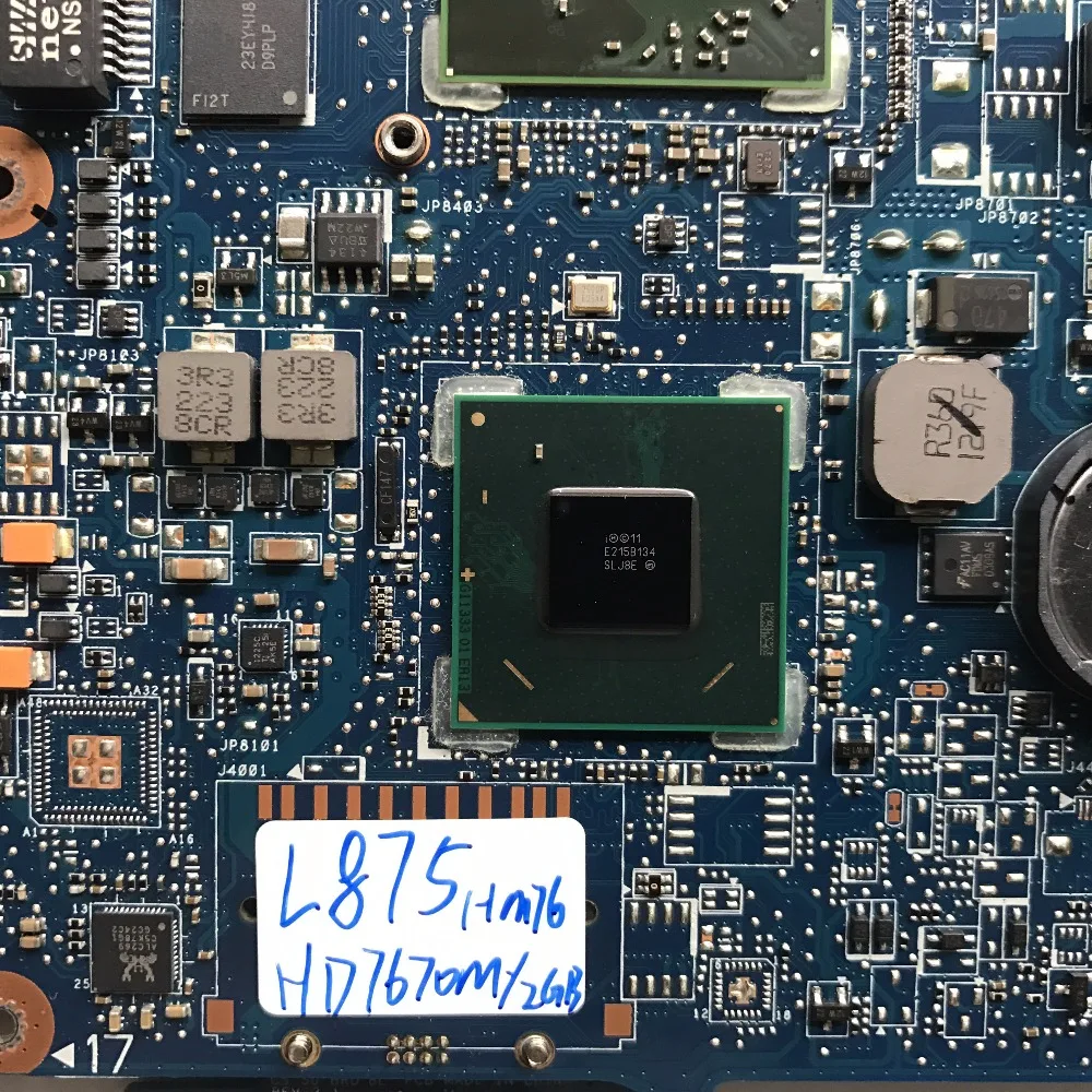 Оригинальная материнская плата для ноутбука Toshiba L870 L875 H000041560 PGA989 HD 7670M 2 Гб HM76 100%