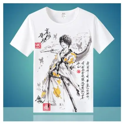 18 Высокое качество, унисекс, аниме, Cos GINTAMA Sakata Gintoki Kagura leader Sadaharu, Повседневная футболка, футболка - Цвет: 18
