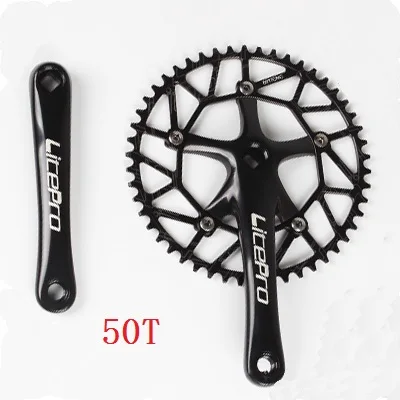 50T Litepro, складная велосипедная цепь, Кривошип, шатун, Шоссейная велосипедная цепь, 50 т, 52 т, 54 Т, 56 т, 58 т, 170 мм, Кривошип, велосипедный однодисковый - Цвет: 50T