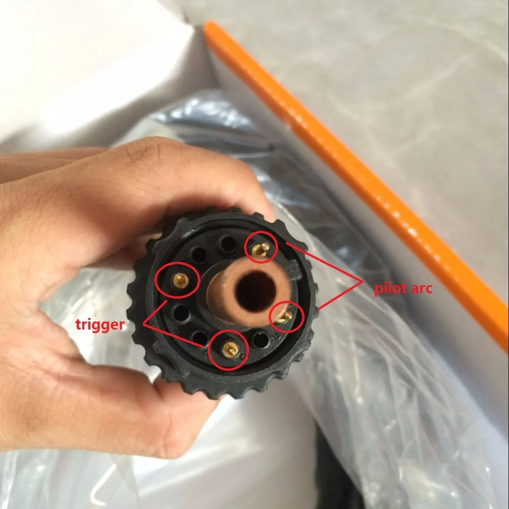 Trafimet Ergocut S45 Plasma Cutter Consumables Torch Complete 4M Cable Pilot Arc with Euro Central Connector Adaptor | Инструменты